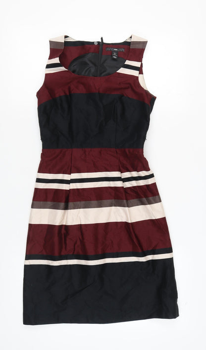 H&M Women's Multicoloured Striped Dress Size 6