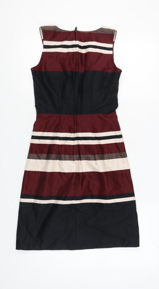 H&M Women's Multicoloured Striped Dress Size 6