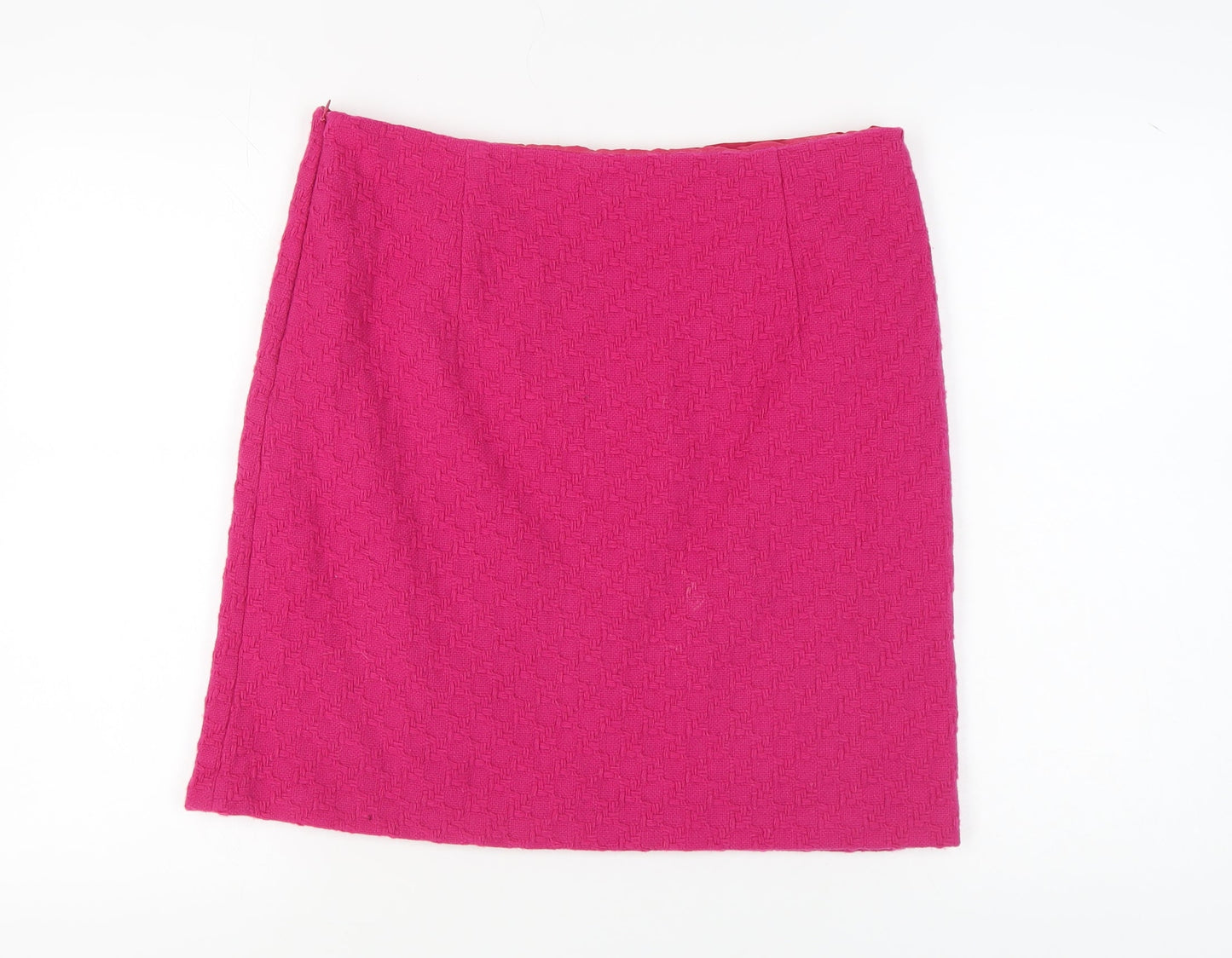 Marks and Spencer Women's Pink Wool Pencil Skirt Size 14
