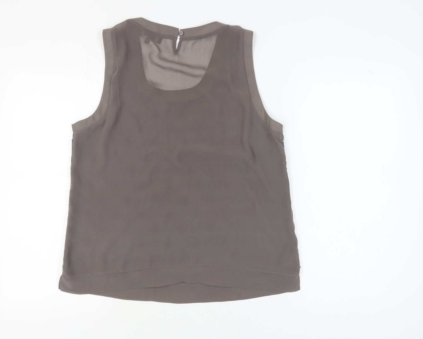 Womens UK Size 16 NEXT Grey Basic Tank
