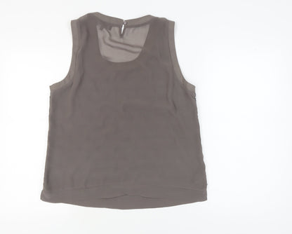 Womens UK Size 16 NEXT Grey Basic Tank