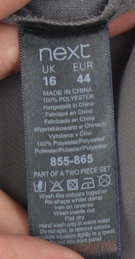 Womens UK Size 16 NEXT Grey Basic Tank