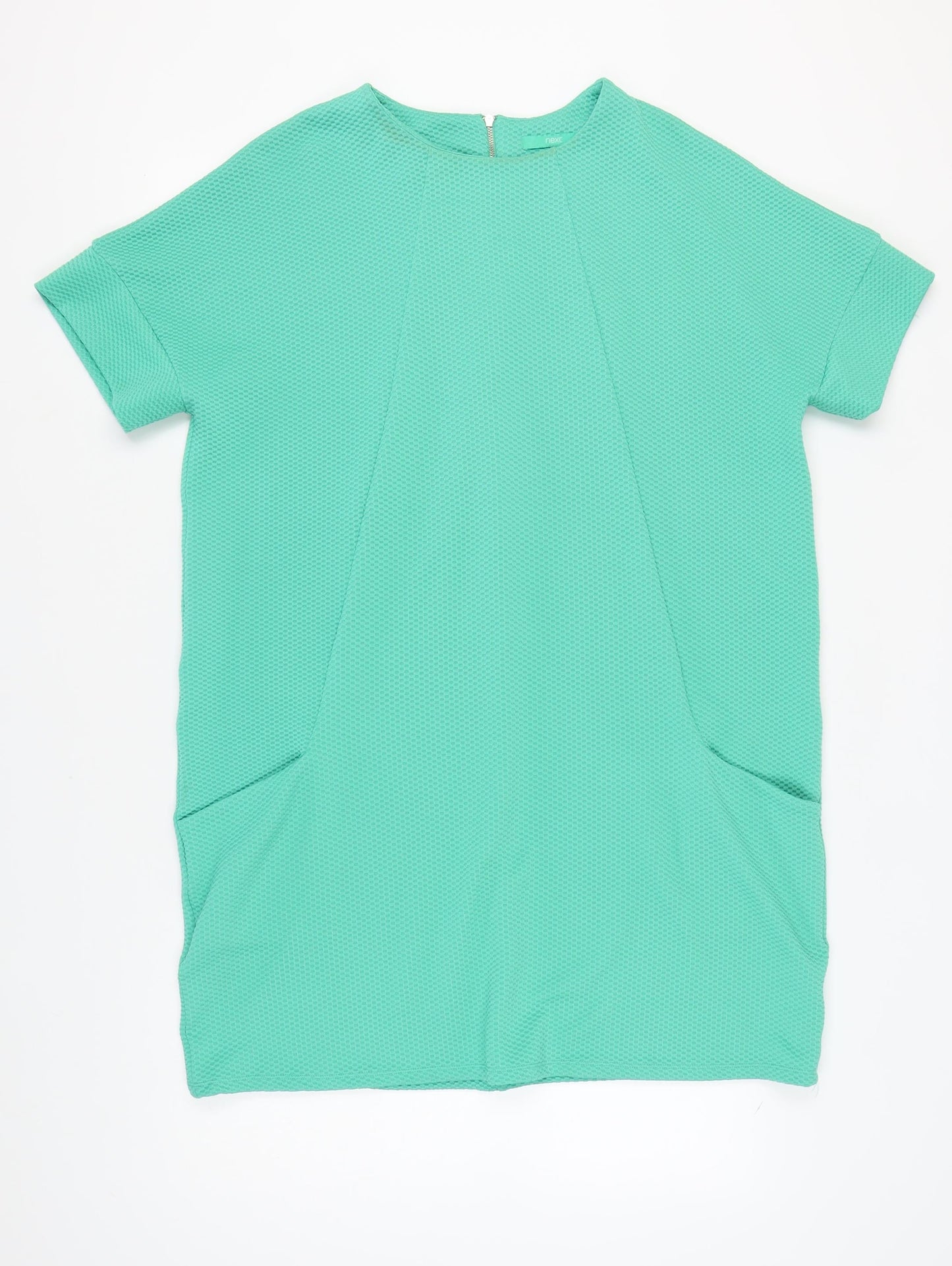 Next Women's Green Shift Dress Size 18 Short Sleeve