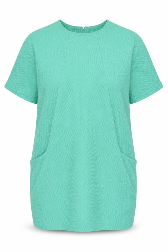 Next Women's Green Shift Dress Size 18 Short Sleeve