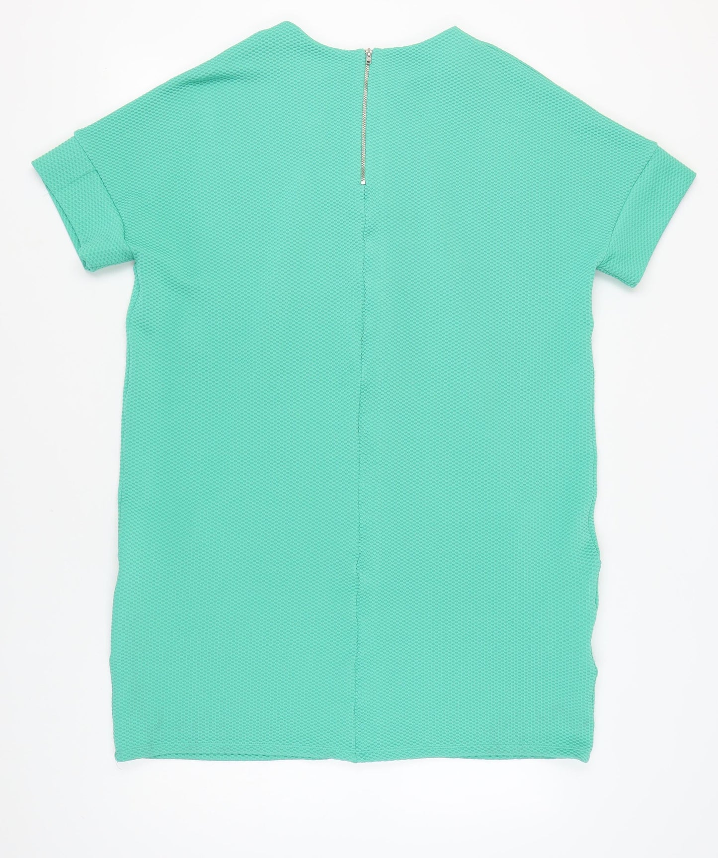 Next Women's Green Shift Dress Size 18 Short Sleeve