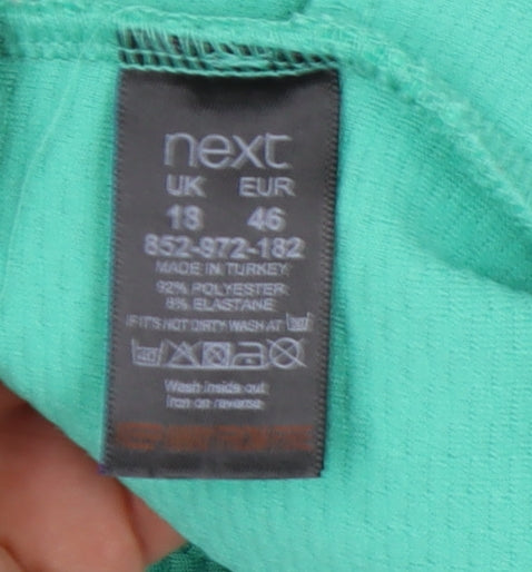 Next Women's Green Shift Dress Size 18 Short Sleeve