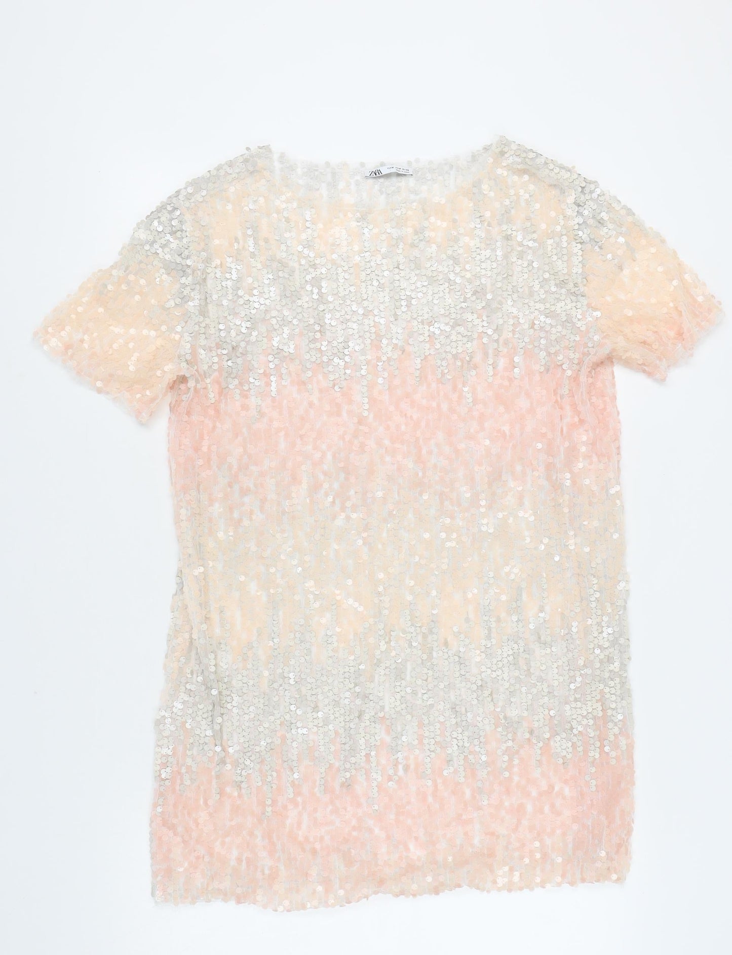 Zara Women Multicoloured Sequin Dress M