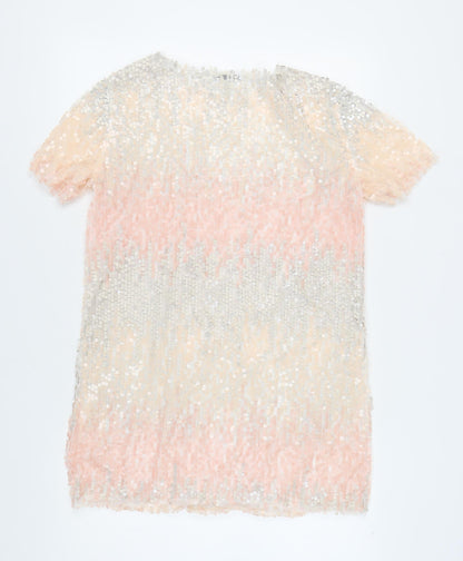 Zara Women Multicoloured Sequin Dress M