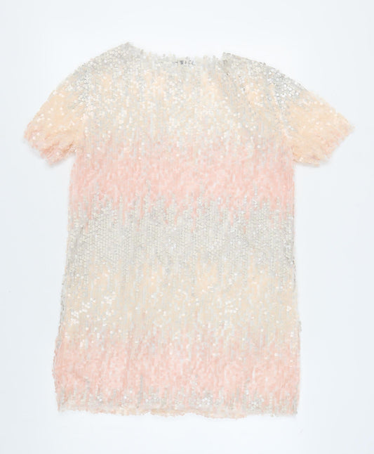 Zara Women Multicoloured Sequin Dress M