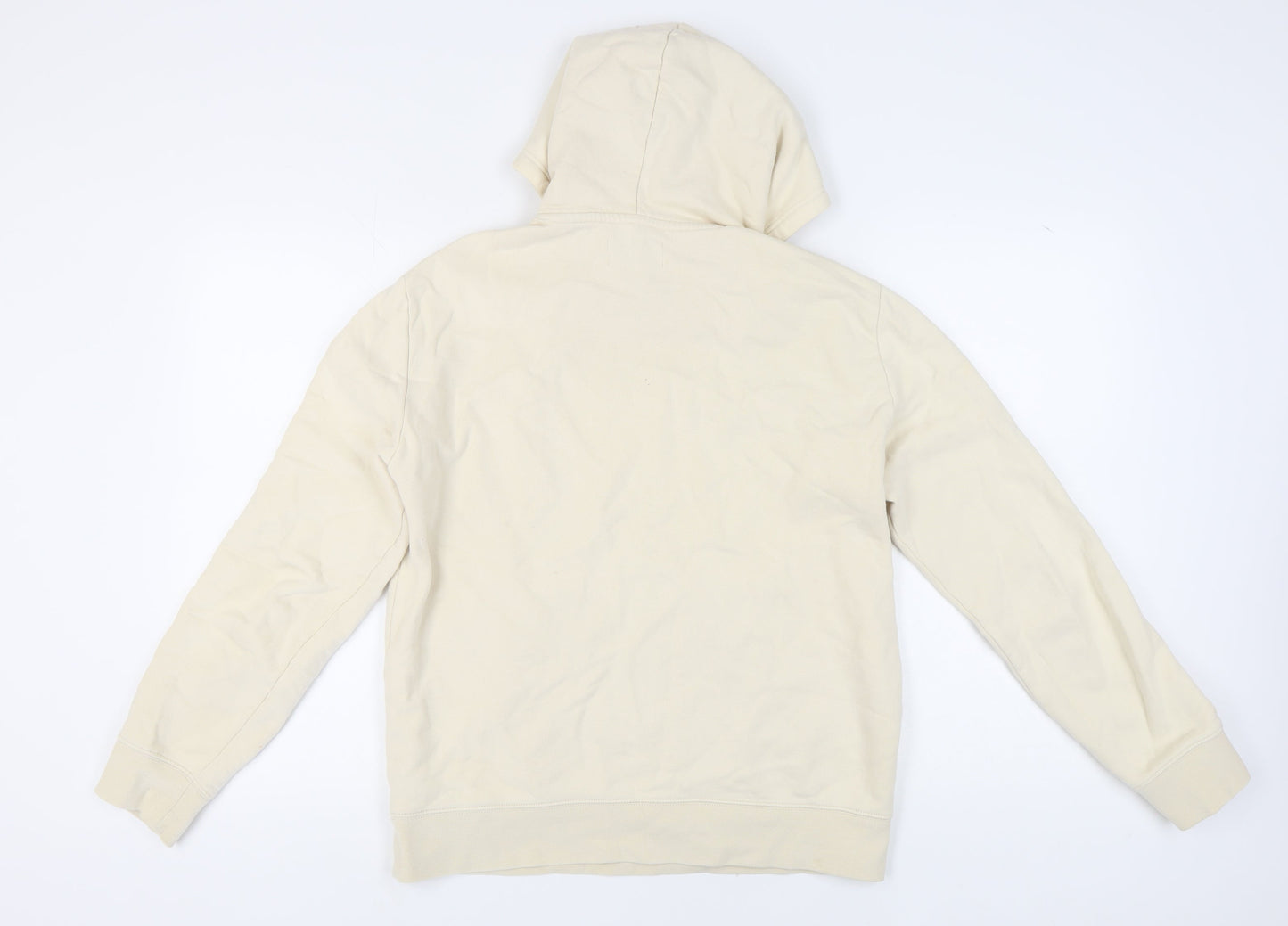 Mens UK Size M Marks and Spencer Beige Pullover Hoodie
