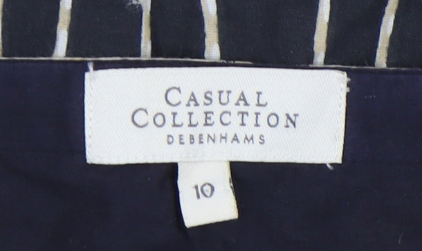 Debenhams Black Floral Slip Dress - Size 10