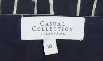 Debenhams Black Floral Slip Dress - Size 10