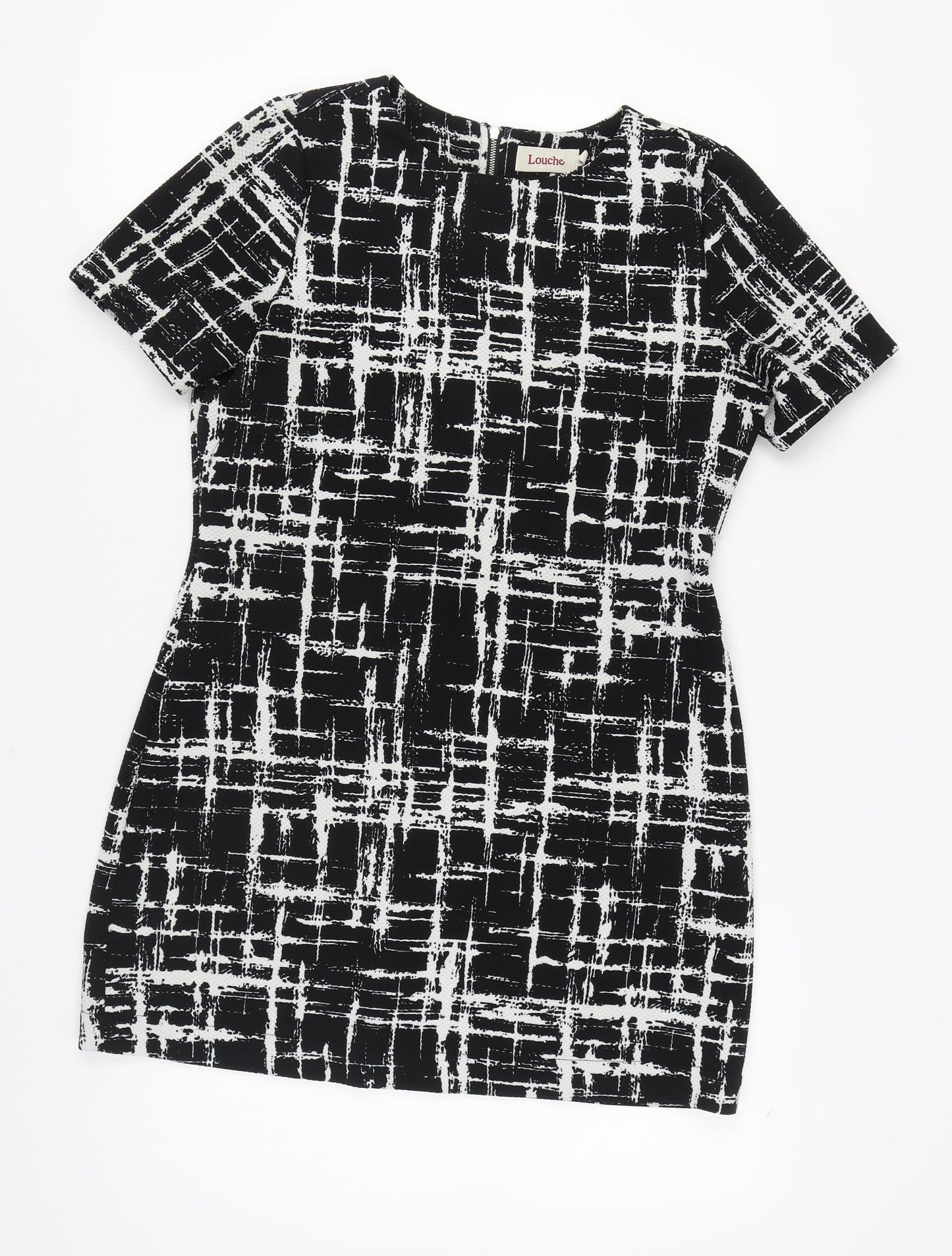 Louche Women's Black Geometric Dress Size 14
