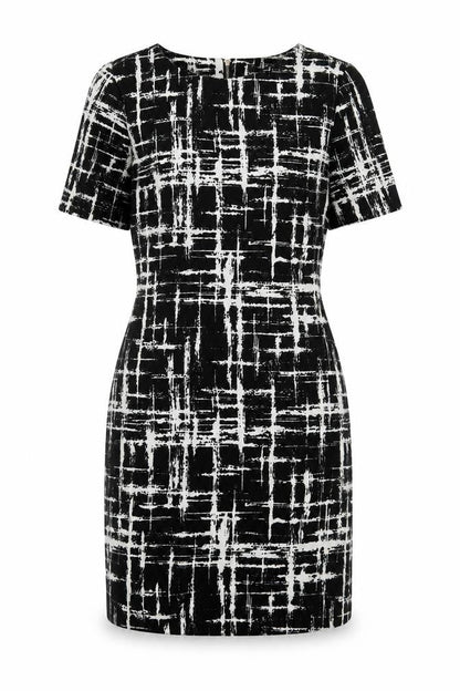Louche Women's Black Geometric Dress Size 14