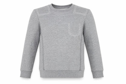 Topshop Women's Grey Crew Neck Pullover Sweatshirt Size 6