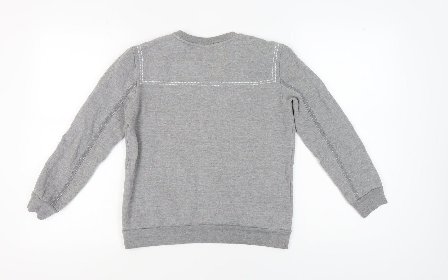 Topshop Women's Grey Crew Neck Pullover Sweatshirt Size 6