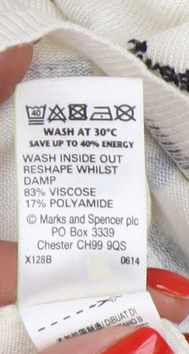 Womens UK Size 12 Marks and Spencer Ivory Pullover Jumper