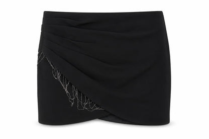 bebe Women's Black Short Skirt - Size 6, Elegant & Versatile