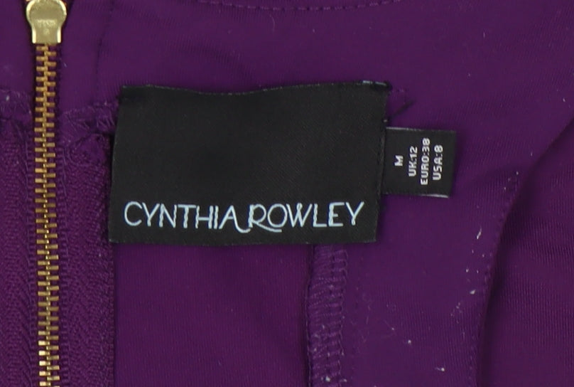Cynthia Rowley Purple Sleeveless Women's Dress M