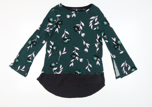 Womens UK Size 12 Marks and Spencer Green Basic Blouse