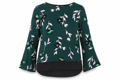 Womens UK Size 12 Marks and Spencer Green Basic Blouse