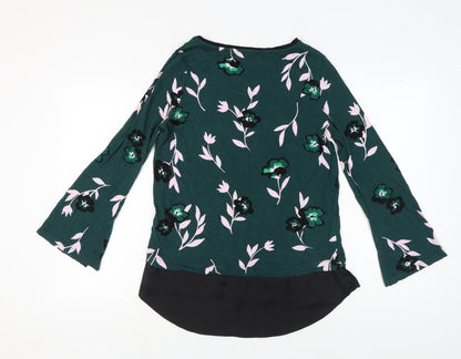 Womens UK Size 12 Marks and Spencer Green Basic Blouse
