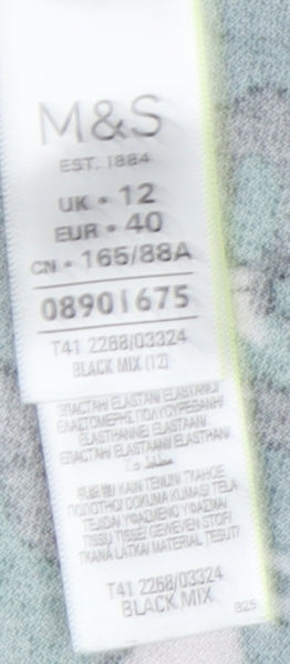 Womens UK Size 12 Marks and Spencer Green Basic Blouse
