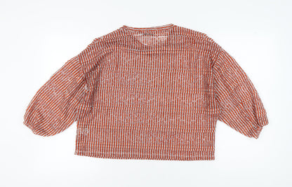 Womens UK Size 14 Marks and Spencer Red Basic Blouse