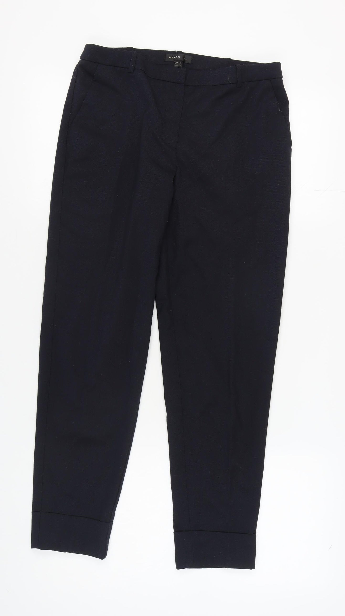 Mango Women's Black Trousers Size 10 - Classic Fit