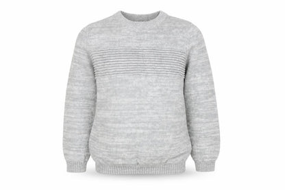 Front view of Bluezoo boys’ grey cotton jumper, 8-9 years