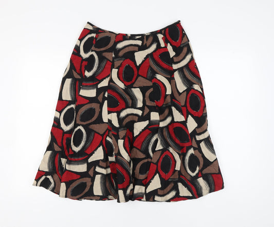M&Co Women's Multicoloured Geometric Skirt Size 16