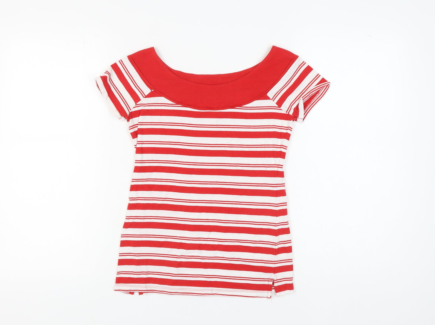 Womens UK Size 8 NEXT Red Basic T-Shirt