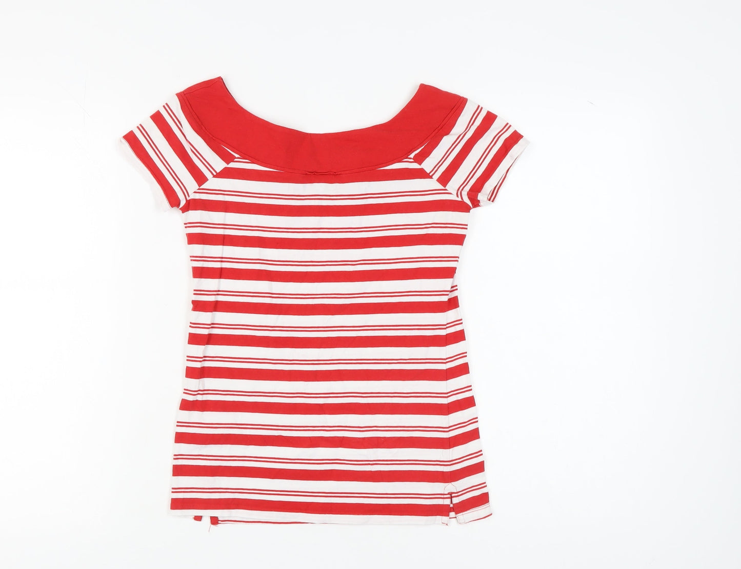 Womens UK Size 8 NEXT Red Basic T-Shirt
