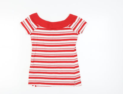 Womens UK Size 8 NEXT Red Basic T-Shirt