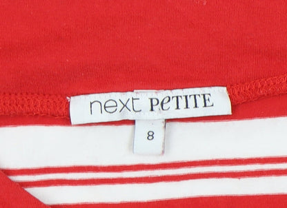 Womens UK Size 8 NEXT Red Basic T-Shirt