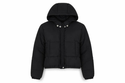 Womens UK Size 14 Boohoo Black Puffer Jacket