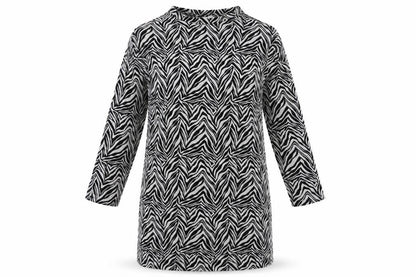 Apricot Women's Black Zebra Print Dress Size 10
