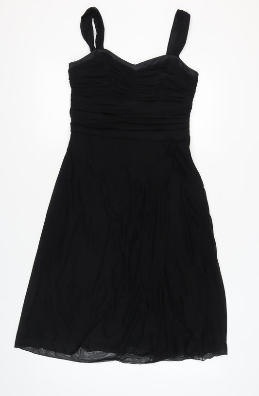 Next Women's Black Sheath Dress Size 12 Sleeveless Party Wear