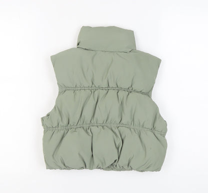 Womens UK Size 2XS H&M Green Puffer Jacket