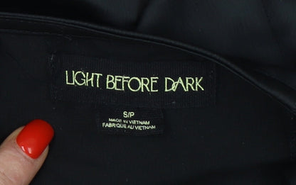 Light Before Dark Women's Black Slip Dress S