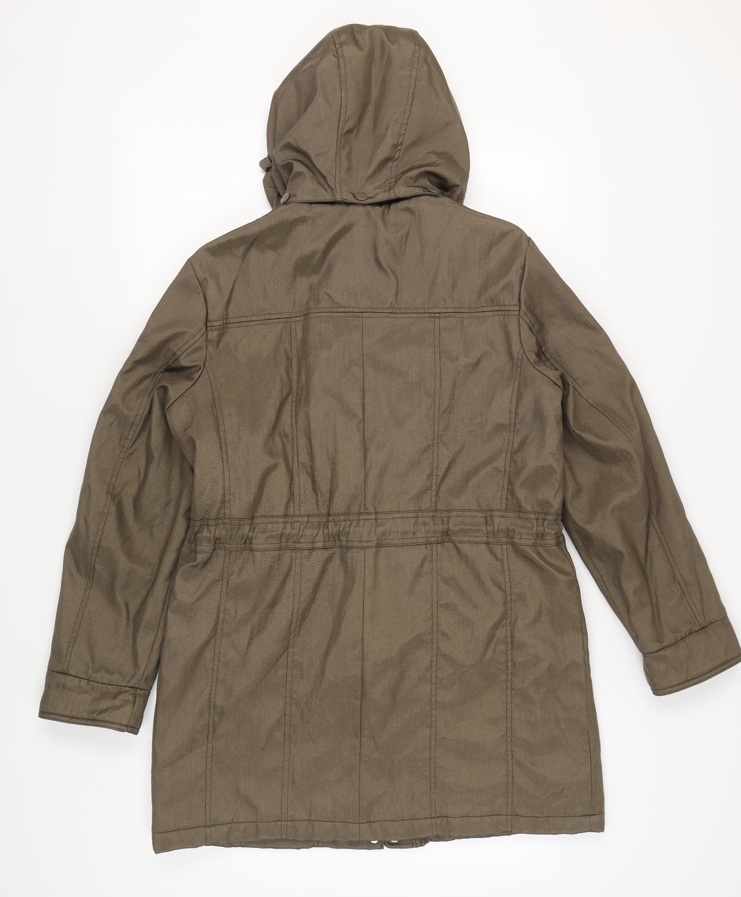Womens UK Size 12 Classic Brown Parka Coat