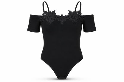 Womens UK Size 8 Miss Selfridge One-Piece Black Bodysuit