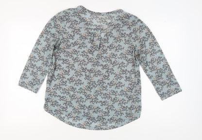 Womens UK Size 12 H&M Blue Basic Blouse
