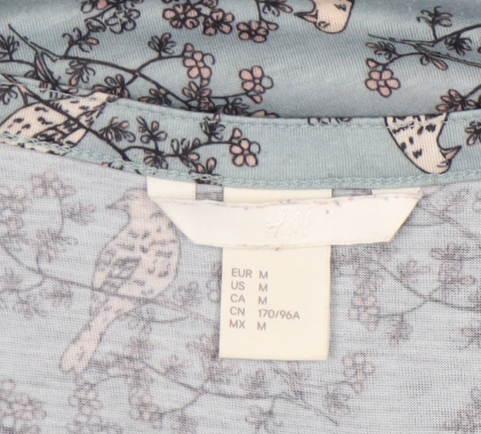 Womens UK Size 12 H&M Blue Basic Blouse