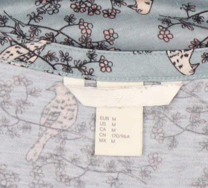 Womens UK Size 12 H&M Blue Basic Blouse