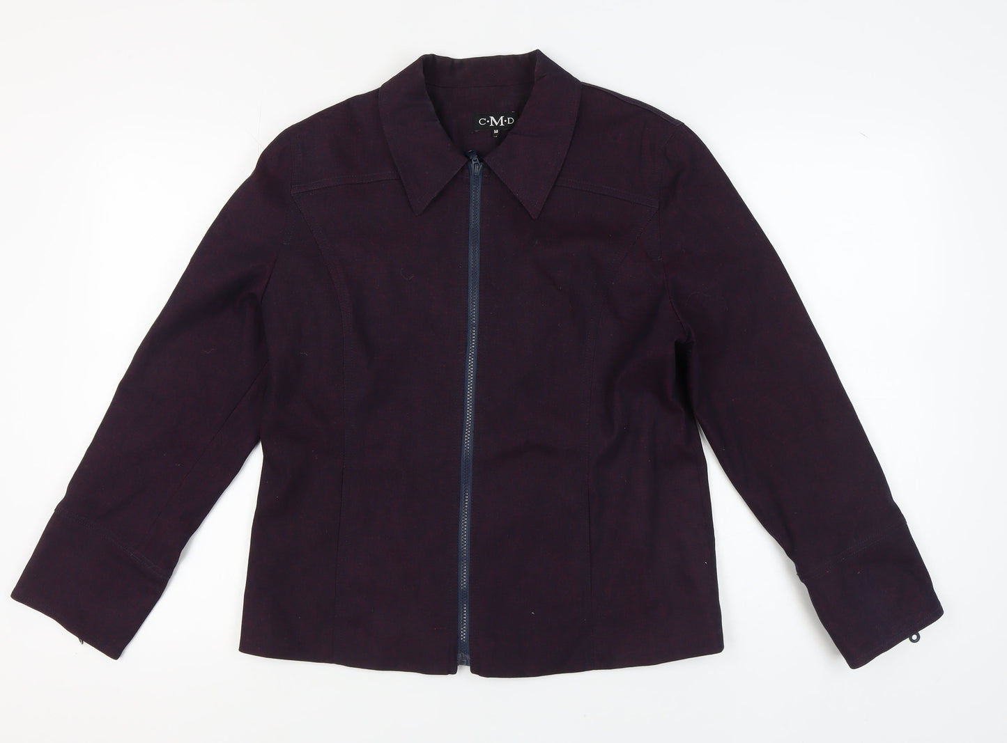 C-M-D Women's Purple Biker Jacket, Size 14