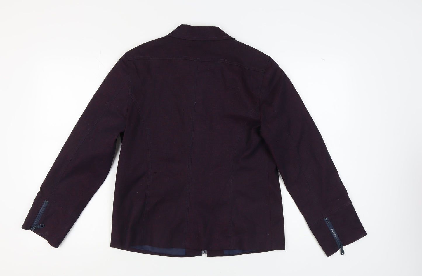 C-M-D Women's Purple Biker Jacket, Size 14