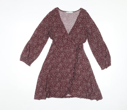 Pull&Bear Women’s Multicoloured Wrap Dress