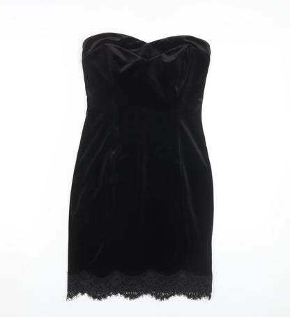 River Island Women's Black Strapless Party Dress