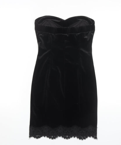 River Island Women's Black Strapless Party Dress